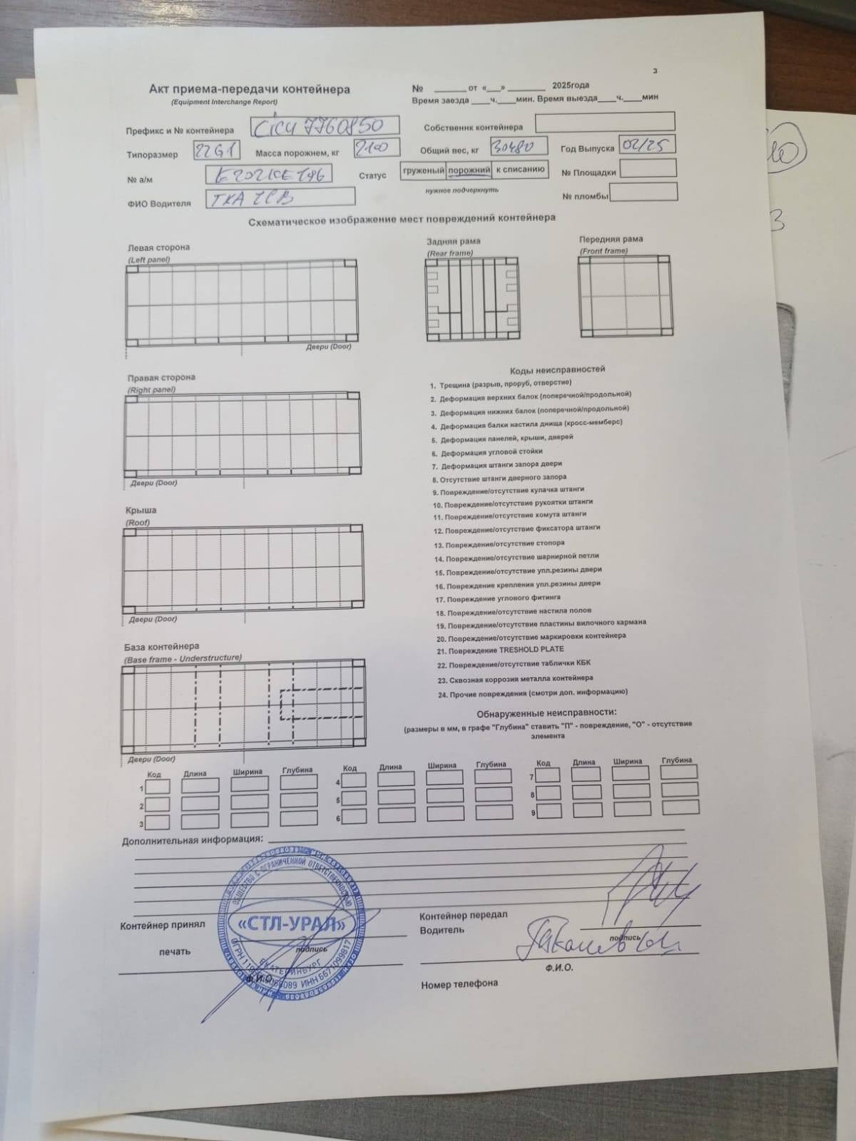 Морской контейнер CICU7760850